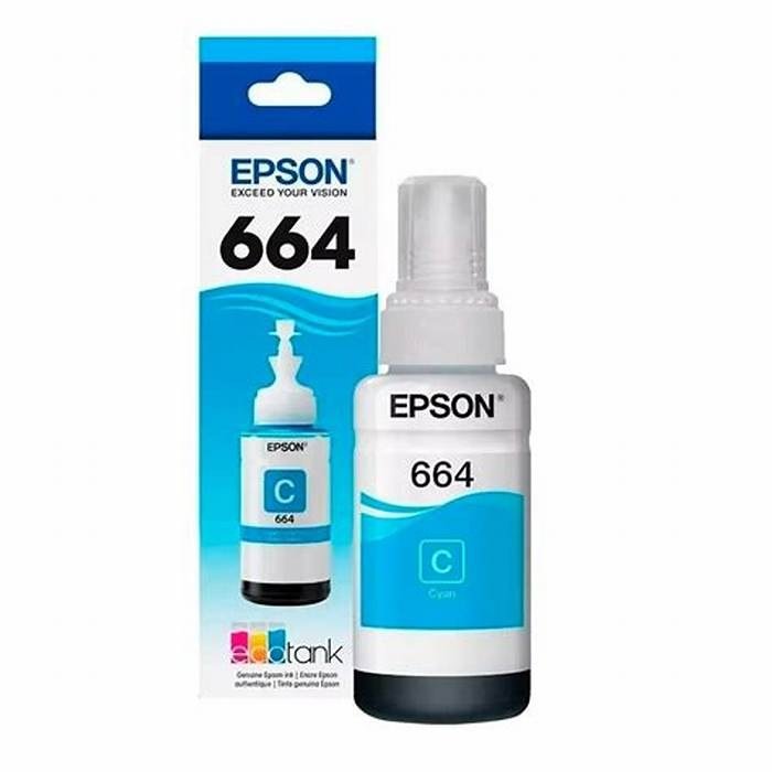 Botella de Tinta Epson T664 Cyan
