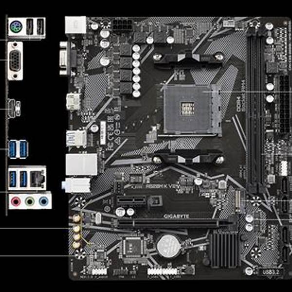 Motherboard Gigabyte A520M K V2 AM4