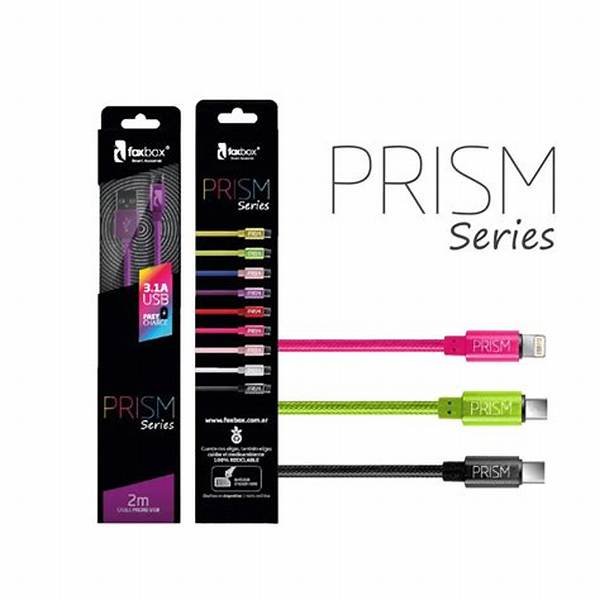 Cable Micro USB Foxbox Prism 2 m Blanco