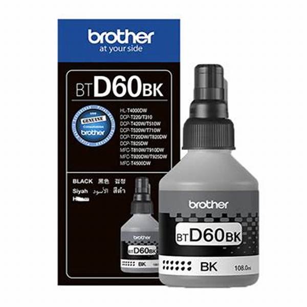 Botella de Tinta Brother BTD60BK Negro Pack x2