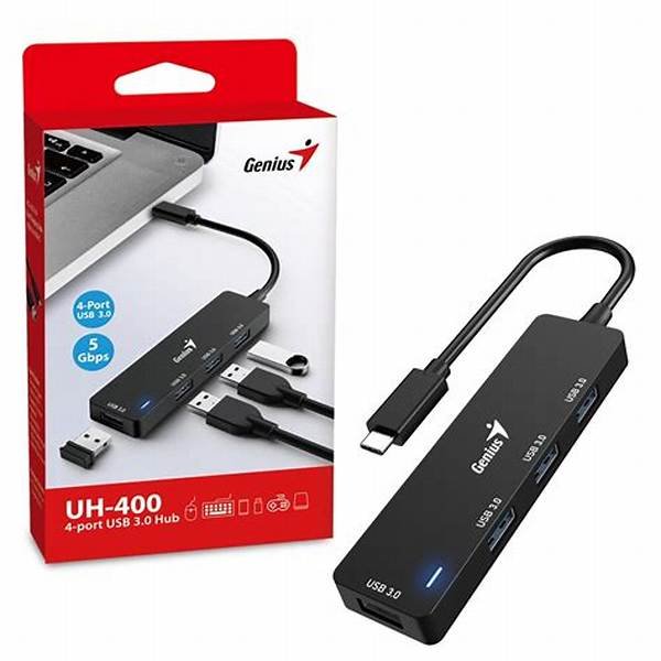 Hub Genius UH-400 USB-C a 4 USB-A 3.0