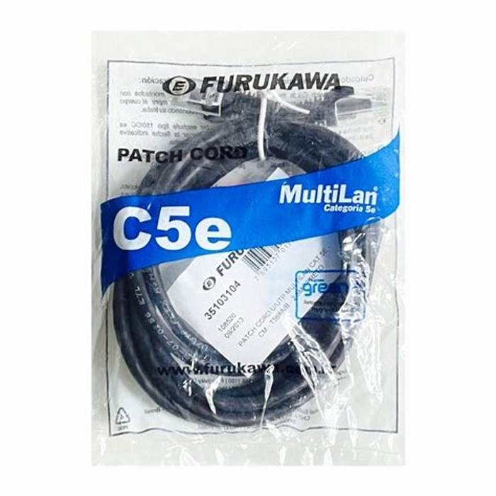 Patch Cord Furukawa Cat.5e Multilan 2,5 m Negro