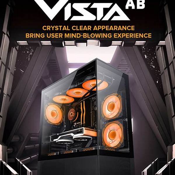 Gabinete Gamemax Vista AB E-ATX 6 Fans ARGB