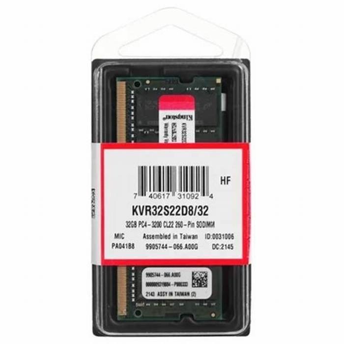 Memoria SODIMM DDR4 32GB Kingston ValueRAM 3200MHz CL22