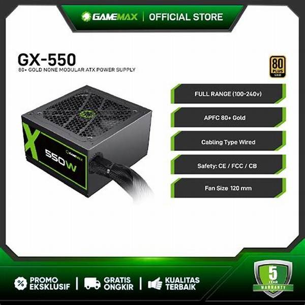 Fuente Gamemax GX-550 M 550W 80 Plus Gold
