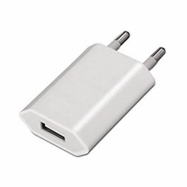 Cargador USB 5V 1A Blanco (Sin Cable)
