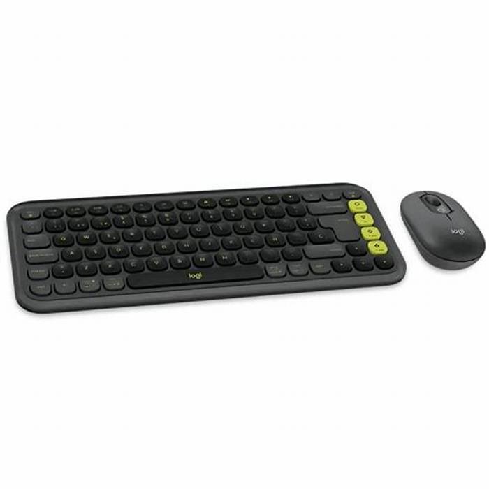 Combo Teclado y Mouse Inalámbrico Logitech POP Icon Negro