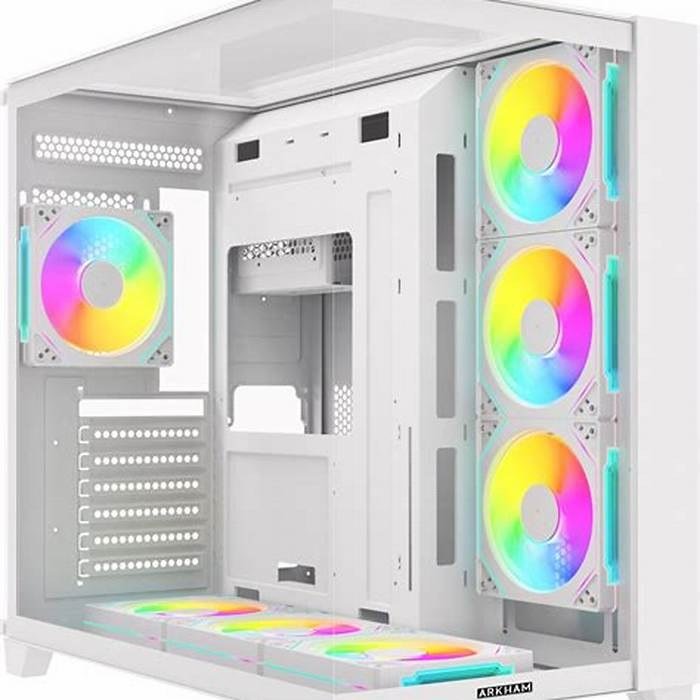 Gabinete Arkham Minor Blanco 7 Fan ARGB ATX