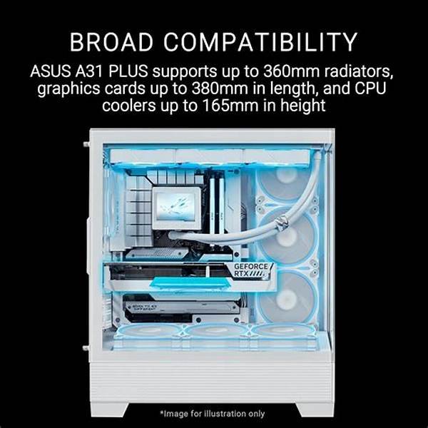 Gabinete ASUS A31 Plus TG ARGB Blanco