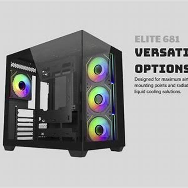 Gabinete Cooler Master Elite 681 4 Fan ARGB ATX Negro