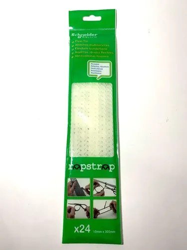 Precintos Reutilizables Schneider Rapstrap Blancos x24