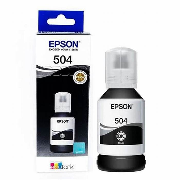 Botella de Tinta Epson T504 Negro