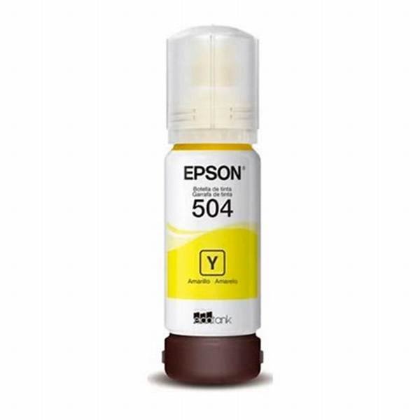 Botella de Tinta Epson T504 Amarillo