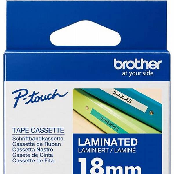 Cinta Brother TZe-241 18 mm Negro sobre Blanco