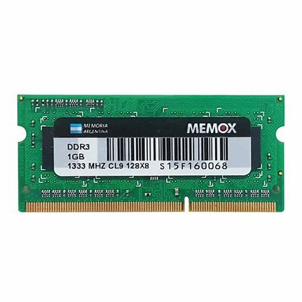 Memoria SODIMM DDR3 1GB Memox 1333MHz