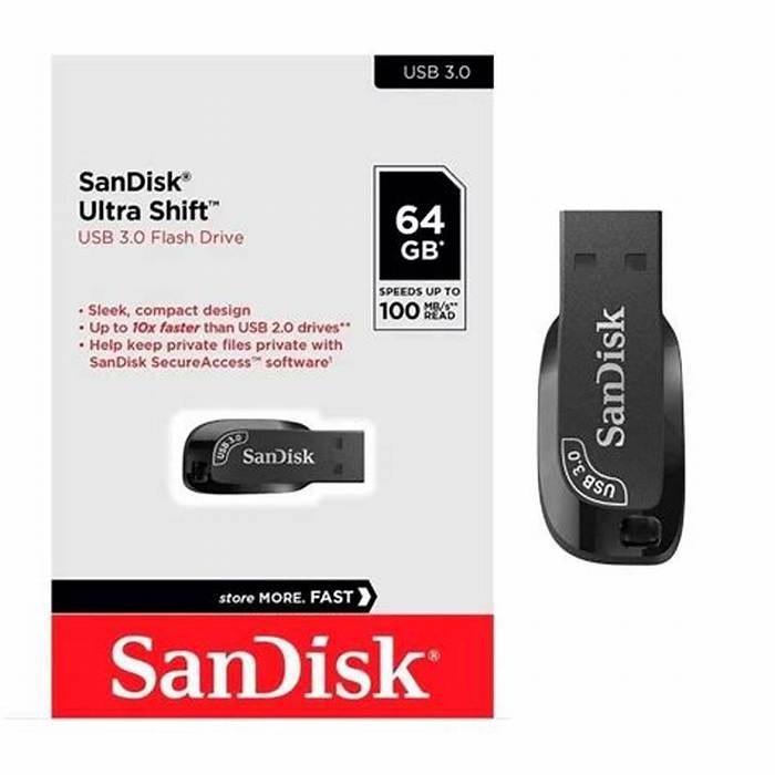 Pendrive SanDisk Ultra Shift 64GB USB 3.2