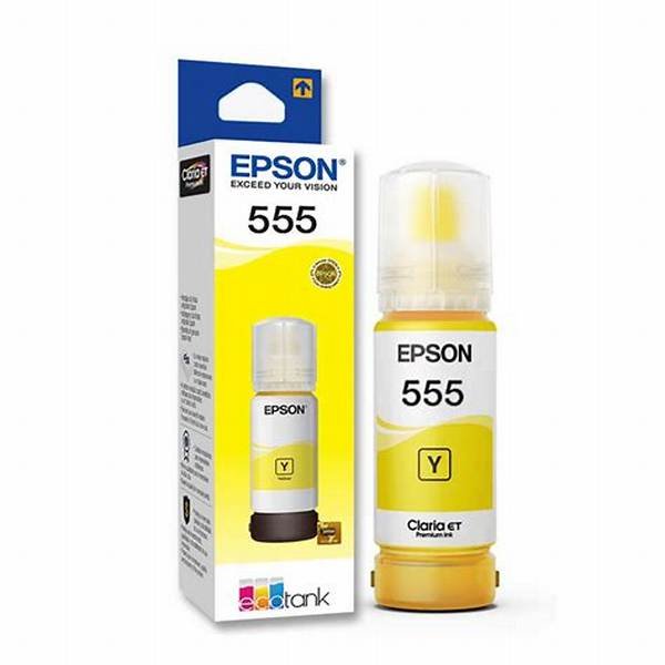 Botella de Tinta Epson T555 Amarillo