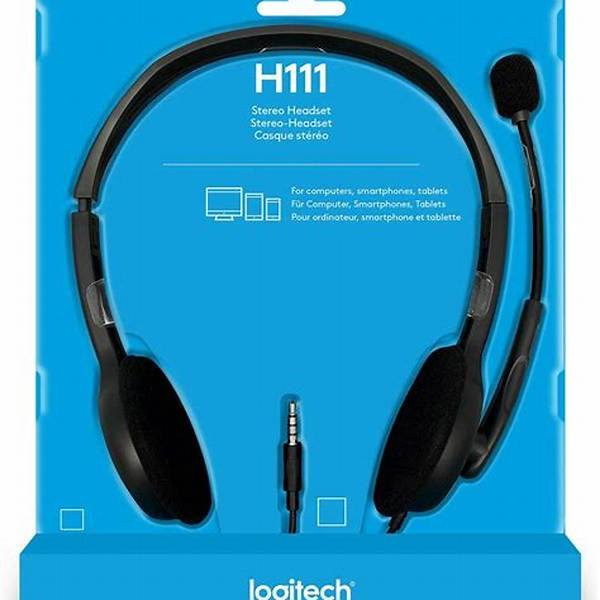 Auriculares con Micrófono Logitech H111 Negro