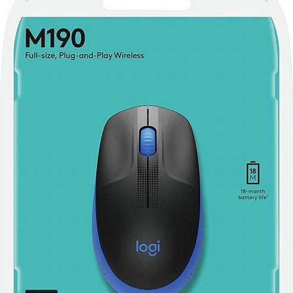 Mouse Inalámbrico Logitech M190 Azul